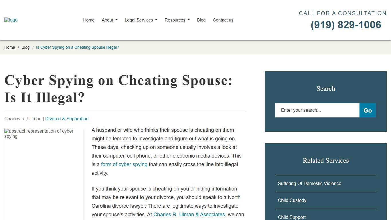 Digital Spying & Divorce - Is Cyber Spying on a Cheating Spouse Illegal?